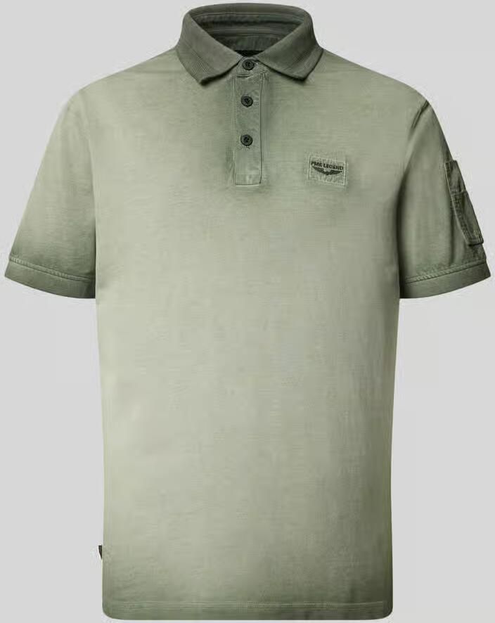 PME LEGEND Polo met cold-dye wassing en flight pocket - Foto 6