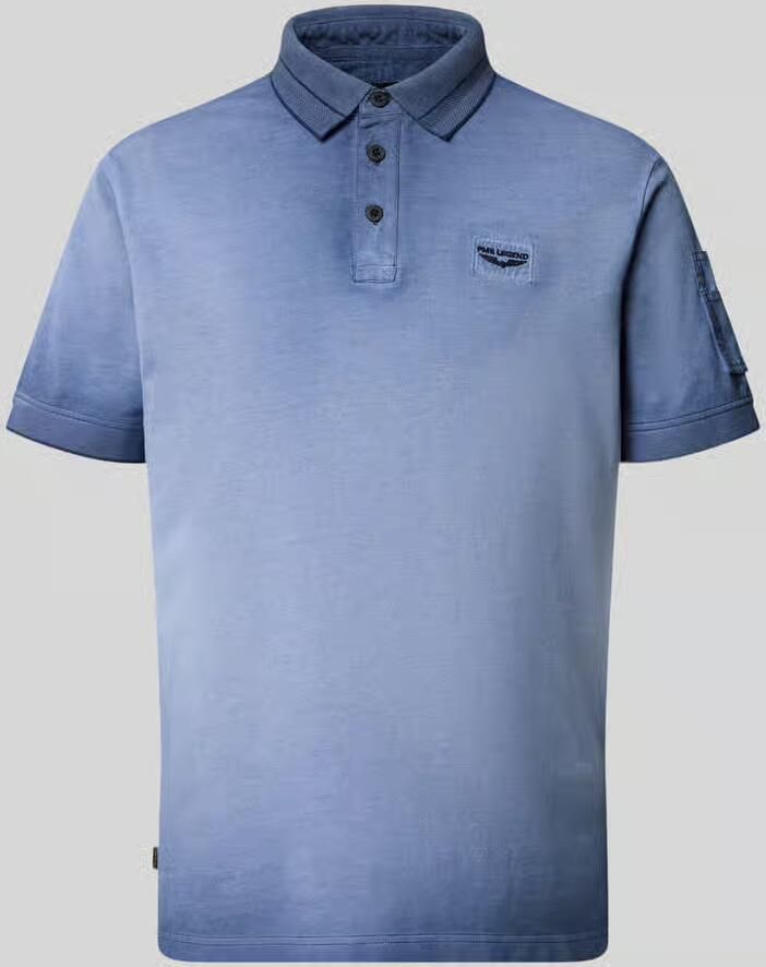 PME LEGEND Polo met cold-dye wassing en flight pocket - Foto 5