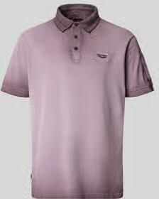 PME LEGEND Polo met cold-dye wassing en flight pocket - Foto 2
