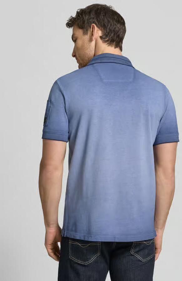 PME LEGEND Polo met cold-dye wassing en flight pocket - Foto 4
