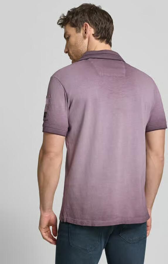 PME LEGEND Polo met cold-dye wassing en flight pocket - Foto 5