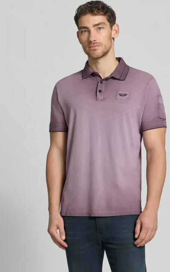 PME LEGEND Polo met cold-dye wassing en flight pocket - Foto 6