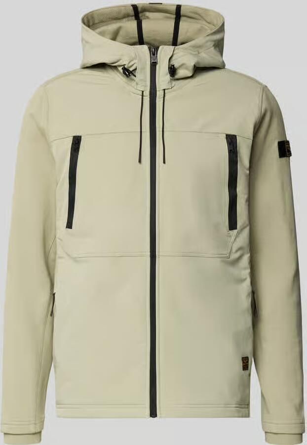 PME Legend Regular fit sweatjack met ritszakken