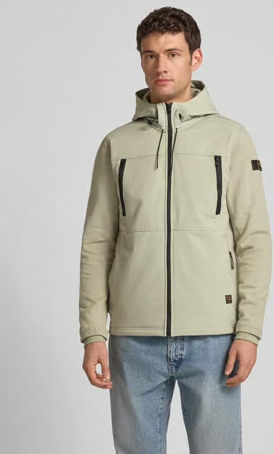PME Legend Regular fit sweatjack met ritszakken - Foto 4