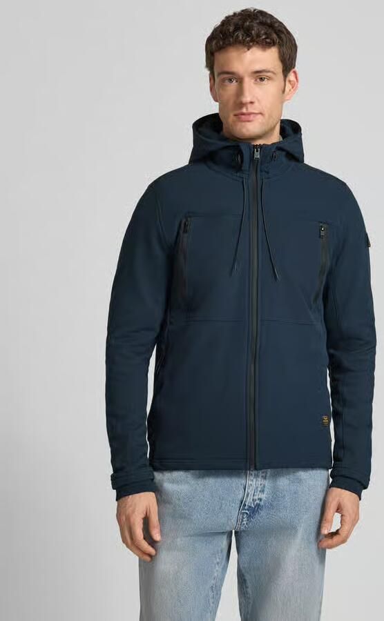 PME Legend Regular fit sweatjack met ritszakken - Foto 2