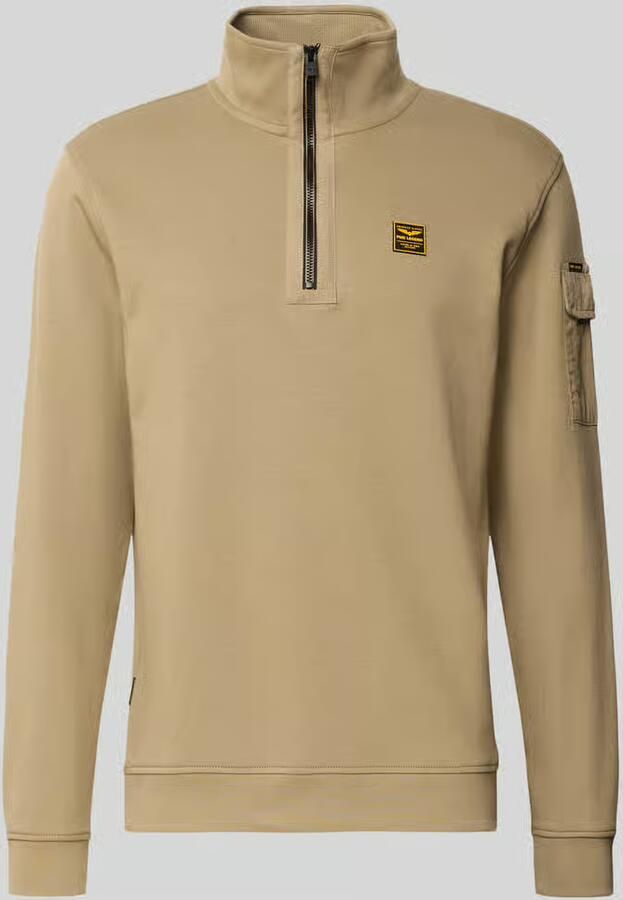 PME LEGEND Heren Truien & Vesten Half Zip Collar Interlock Jersey Beige - Foto 10