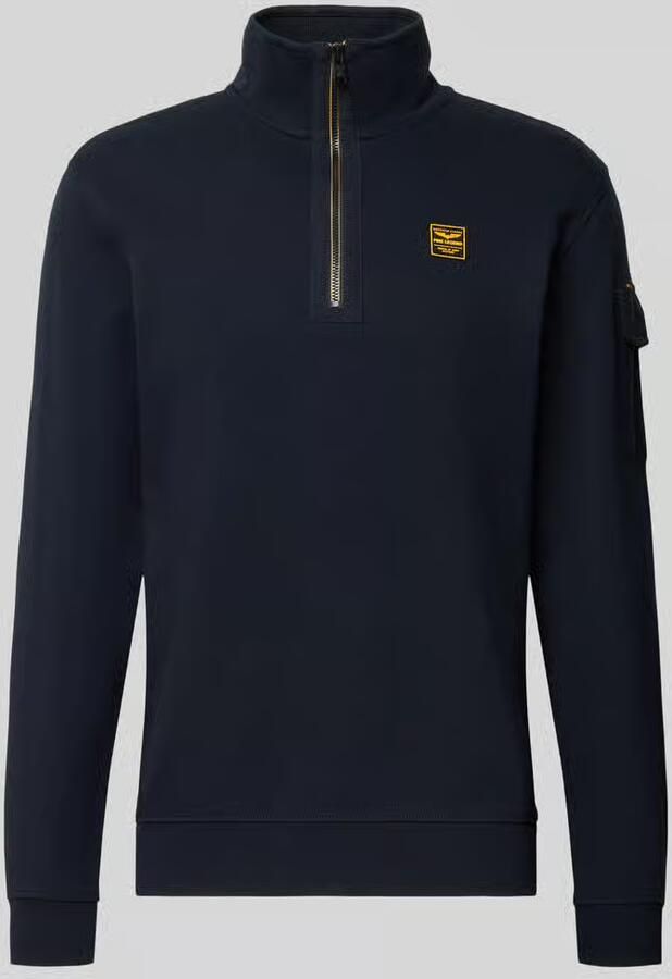 PME LEGEND Heren Truien & Vesten Half Zip Collar Interlock Jersey Donkerblauw - Foto 10