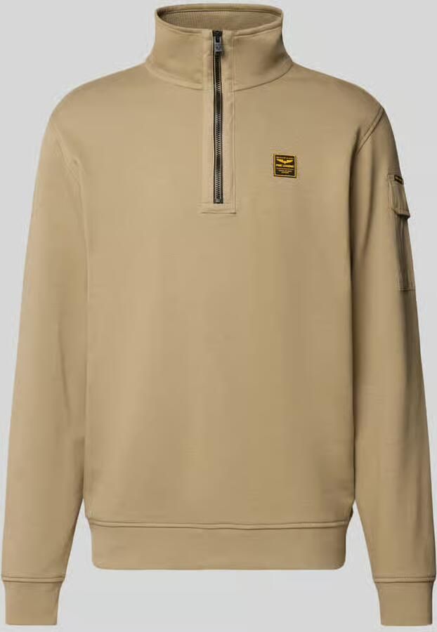 PME LEGEND Heren Truien & Vesten Half Zip Collar Interlock Jersey Beige - Foto 10