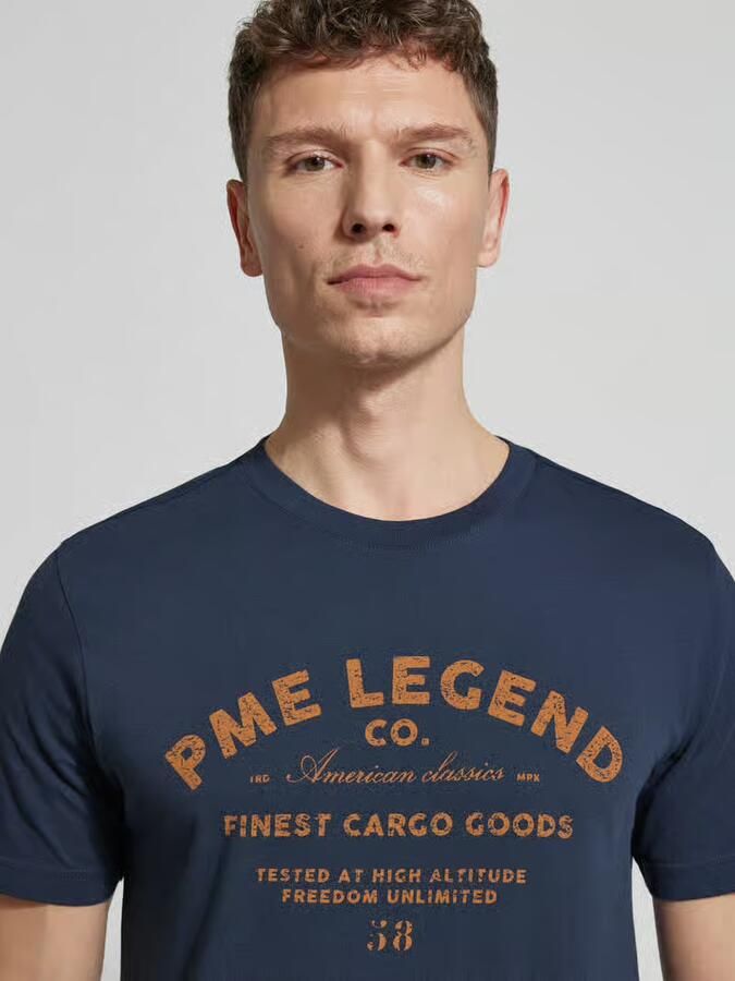 PME Legend regular fit T-shirt met logoprint - Foto 4