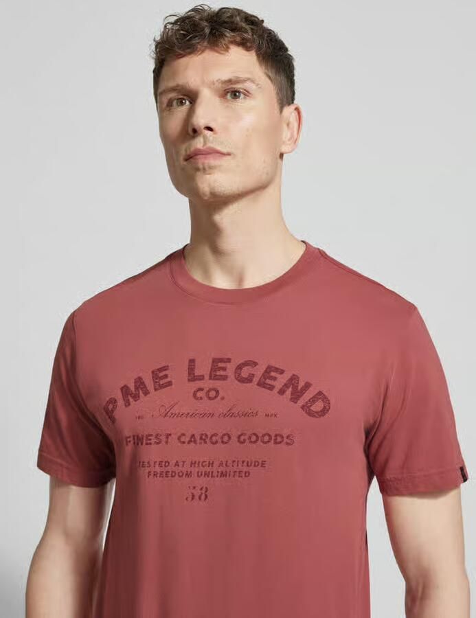 PME Legend regular fit T-shirt met logoprint - Foto 4