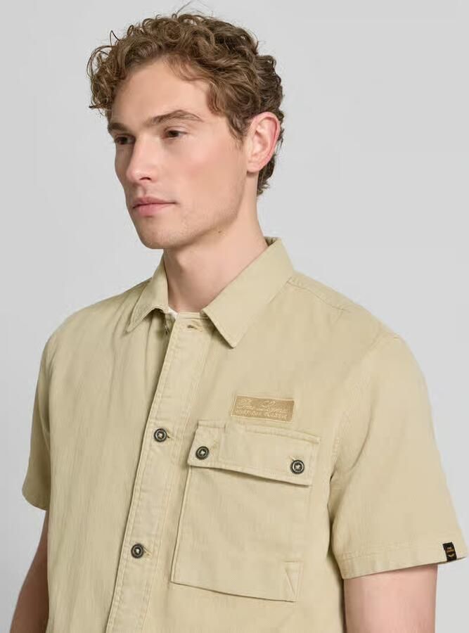 PME Legend regular fit vrijetijds-overhemd met kentkraag en borstzak - Foto 5