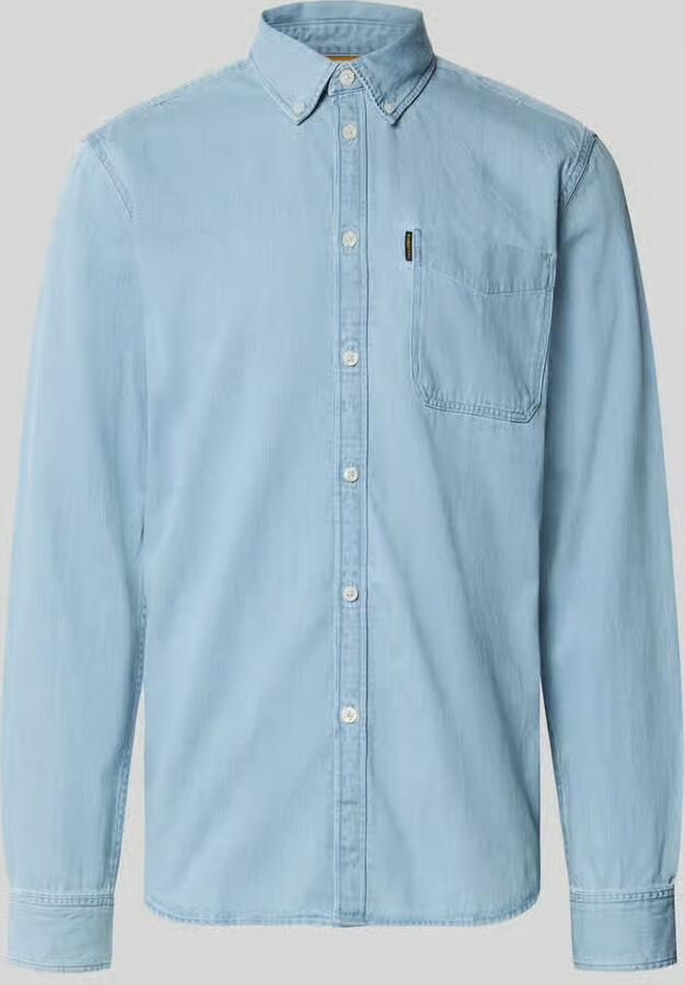 PME Legend regular fit vrijetijdshemd met borstzak en labeldetail - Foto 3