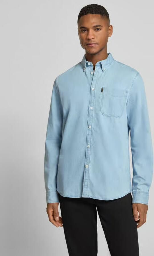 PME Legend regular fit vrijetijdshemd met borstzak en labeldetail - Foto 10
