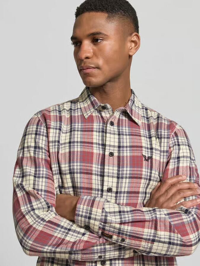 PME Legend regular fit vrijetijdsoverhemd met kentkraag en label-stitching - Foto 2