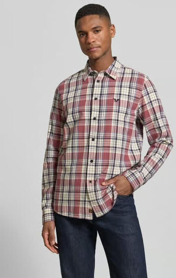 PME Legend regular fit vrijetijdsoverhemd met kentkraag en label-stitching - Foto 5