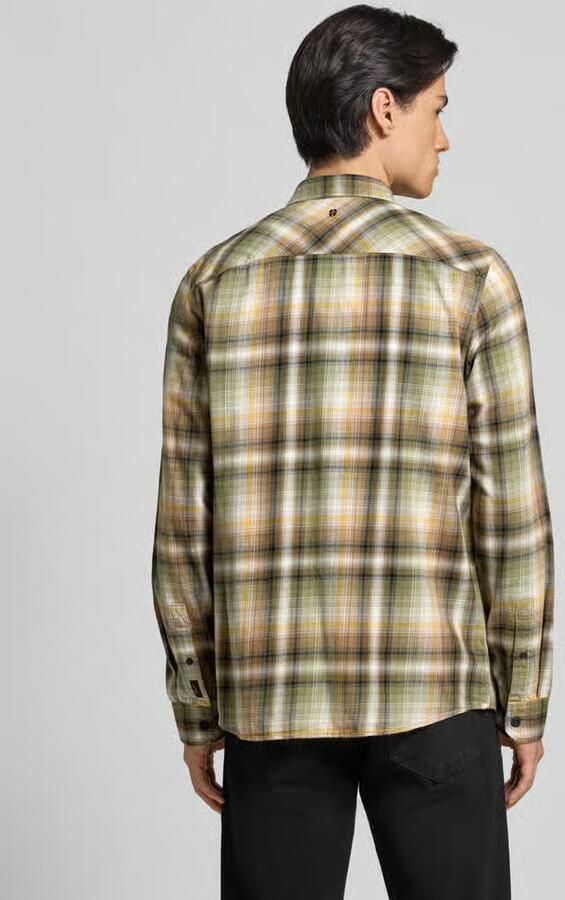 PME Legend Regular fit vrijetijdsoverhemd met kentkraag en labelstitching - Foto 2