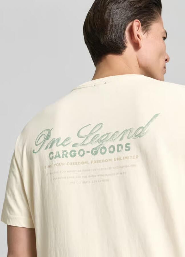 PME Legend relaxed fit T-shirt met label-prints en ronde hals - Foto 4