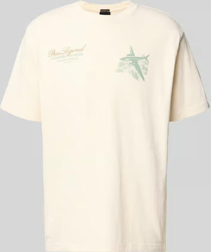 PME Legend relaxed fit T-shirt met label-prints en ronde hals - Foto 5
