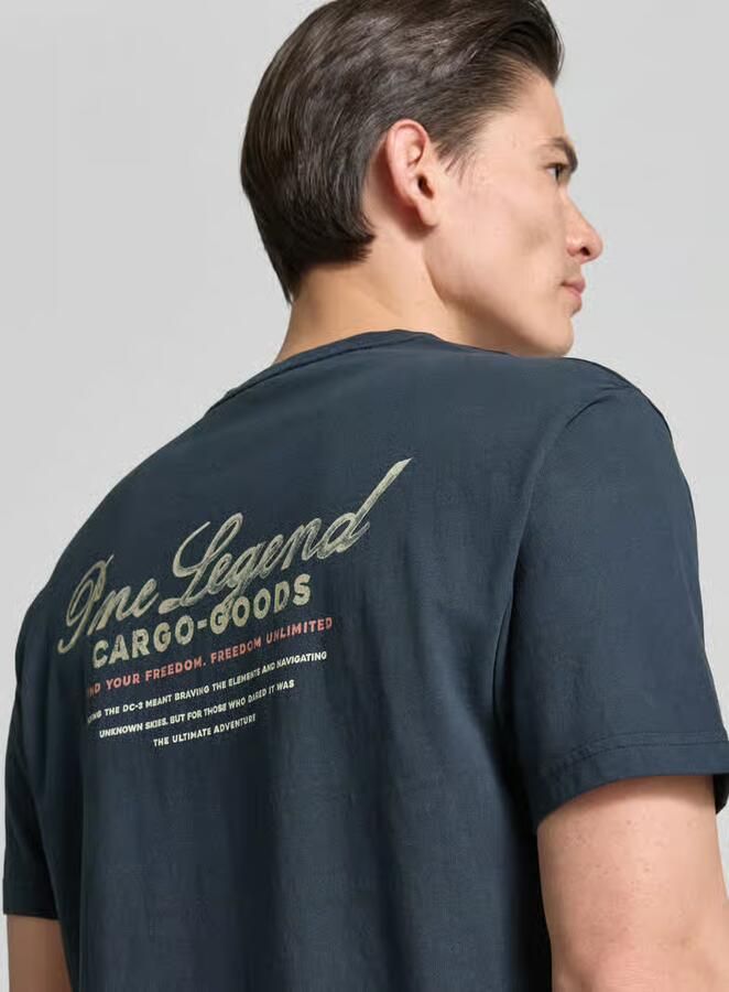 PME Legend relaxed fit T-shirt met label-prints en ronde hals - Foto 4