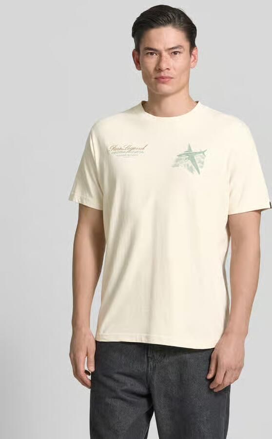 PME Legend relaxed fit T-shirt met label-prints en ronde hals - Foto 7