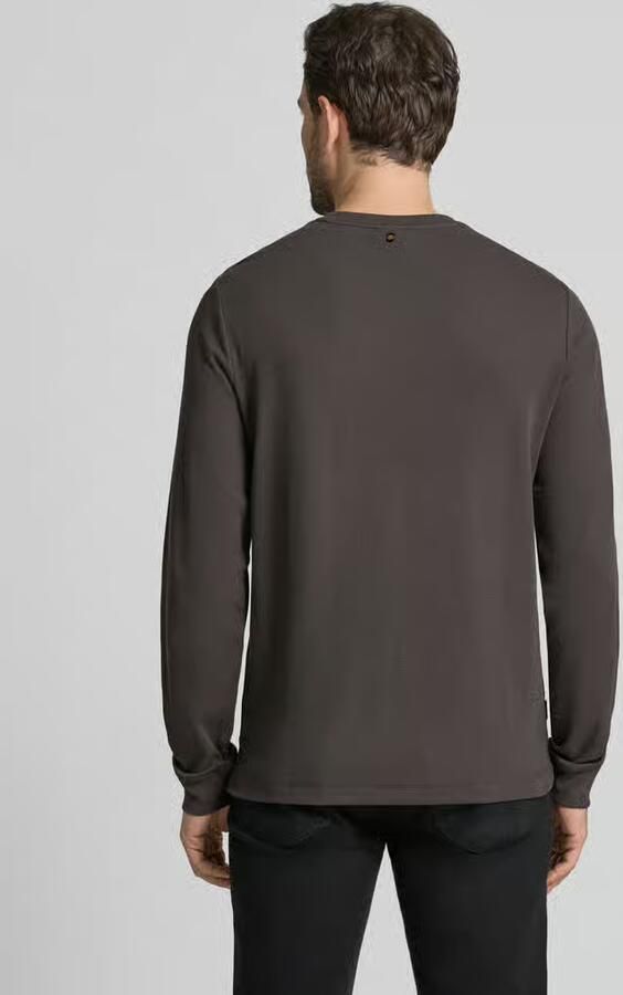 PME Legend Shirt met lange mouwen en labeldetail