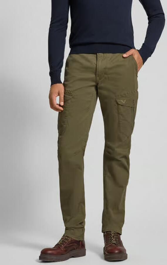 PME Legend Slim fit cargobroek met logostitching - Foto 2