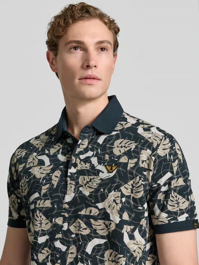 PME LEGEND Polo met allover print en tailwing logo - Foto 4