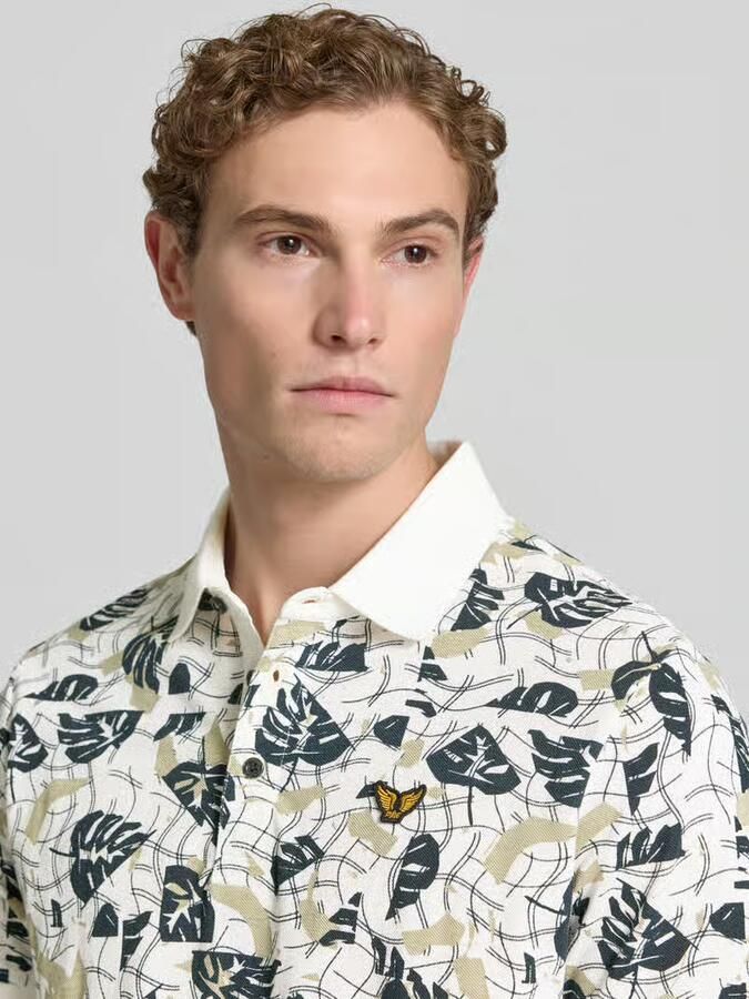 PME Legend Slim fit poloshirt in all-over look - Foto 3