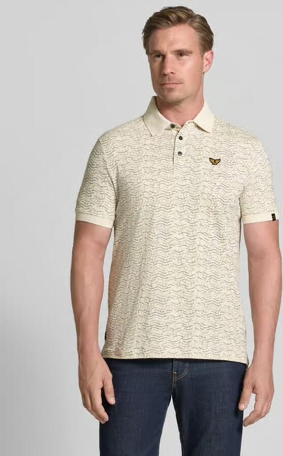 PME LEGEND Polo van 100% katoen met allover print - Foto 6