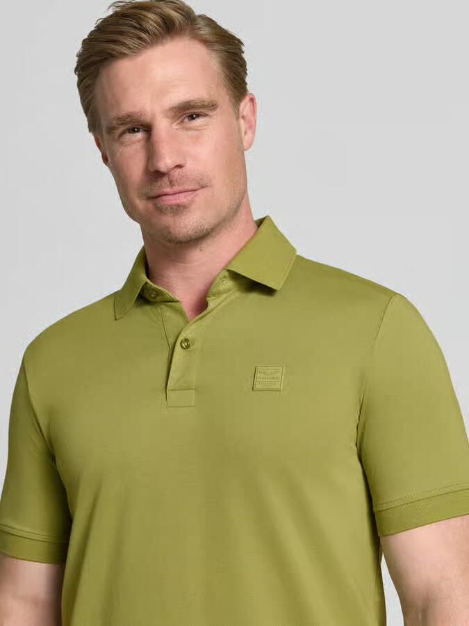 PME LEGEND Polo van piqué met stretch en flight pocket - Foto 3