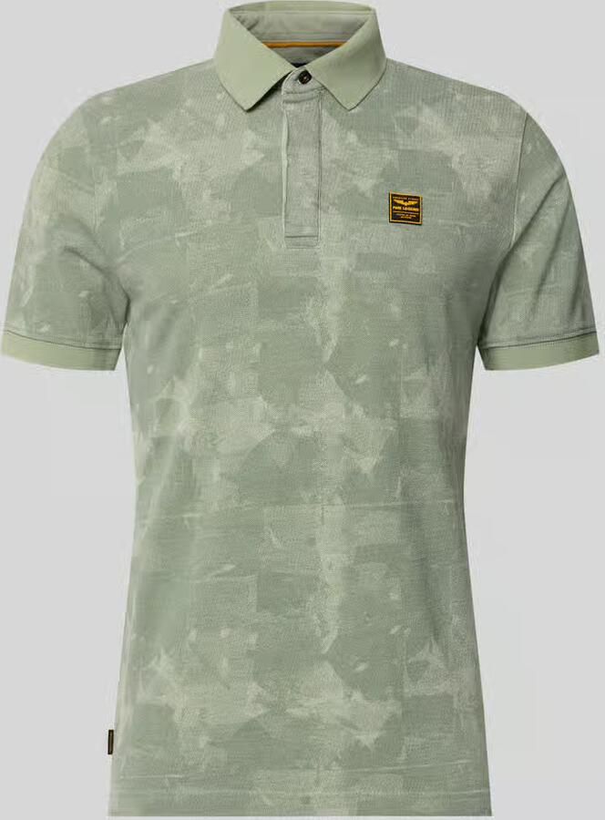 PME Legend Slim fit poloshirt met labelpatch - Foto 1