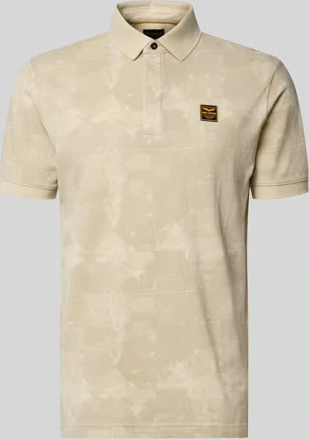 PME LEGEND Heren Polo's & T-shirts Short Sleeve Polo Printed Two Tone Pique Beige - Foto 8