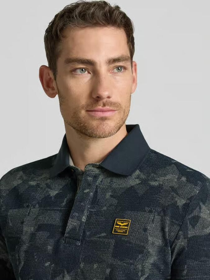 PME Legend Slim fit poloshirt met labelpatch - Foto 4