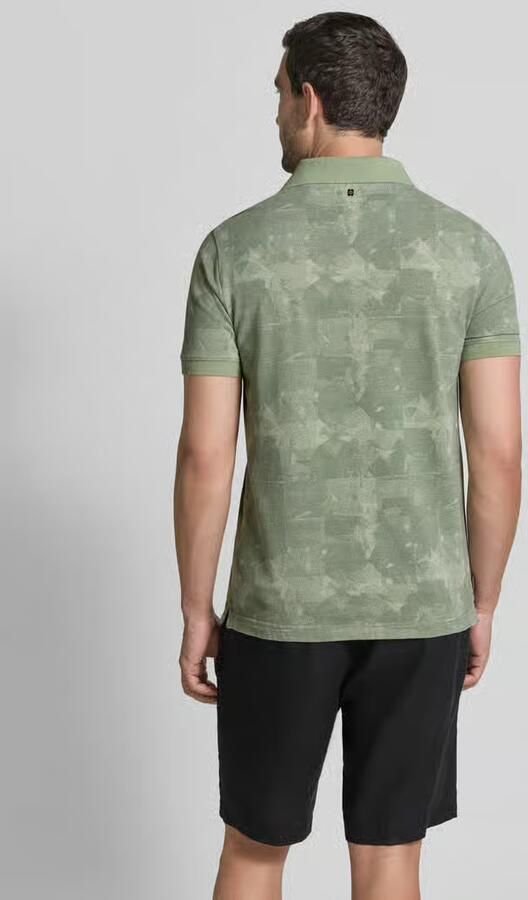 PME LEGEND Polo van piqué met allover print - Foto 3