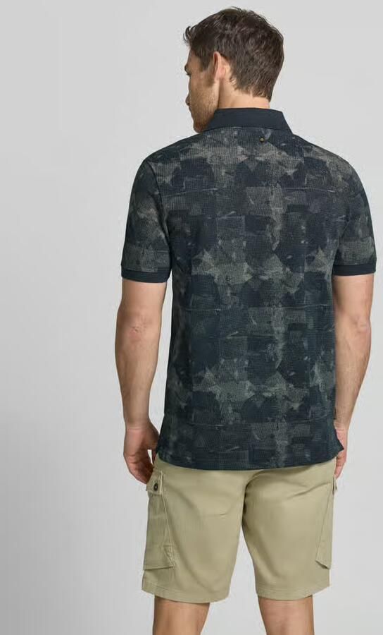 PME LEGEND Polo van piqué met allover print - Foto 4