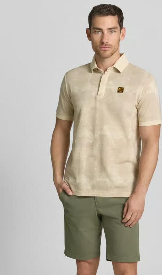 PME LEGEND Heren Polo's & T-shirts Short Sleeve Polo Printed Two Tone Pique Beige - Foto 11
