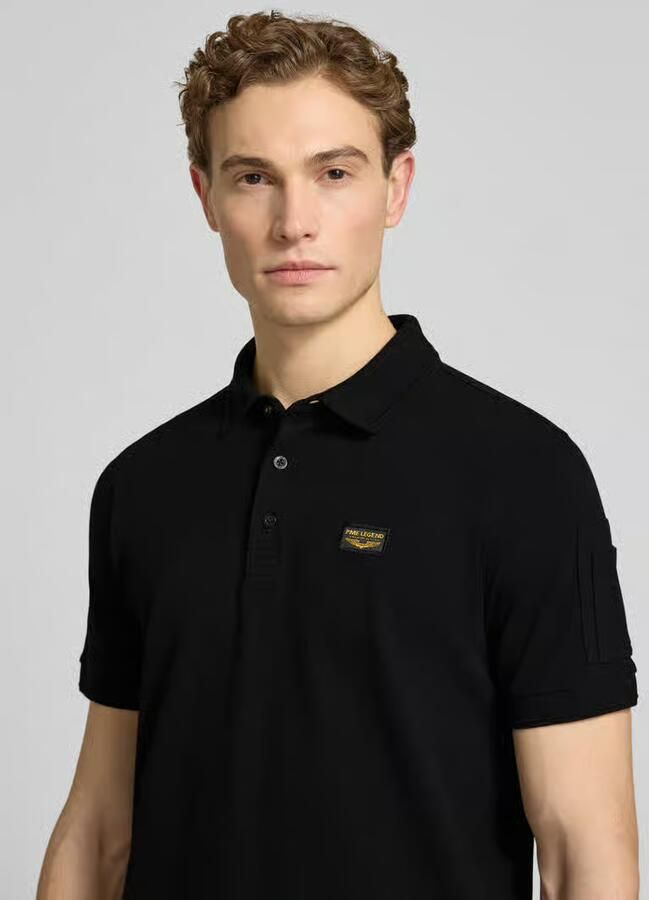 PME Legend slim fit poloshirt met labelstitching model 'TRACKWAY' - Foto 8