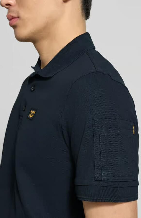 PME Legend slim fit poloshirt met labelstitching model 'TRACKWAY' - Foto 10
