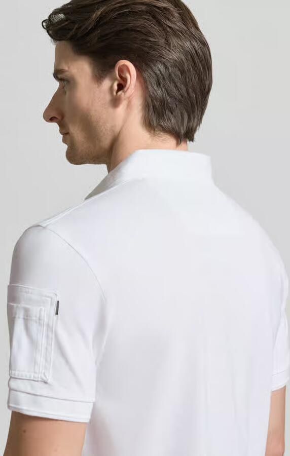 PME Legend slim fit poloshirt met labelstitching model 'TRACKWAY' - Foto 12