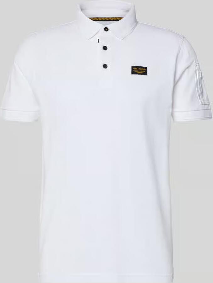 PME Legend slim fit poloshirt met labelstitching model 'TRACKWAY' - Foto 10