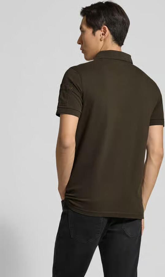 PME Legend slim fit poloshirt met labelstitching model 'TRACKWAY' - Foto 11