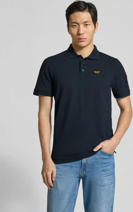 PME Legend slim fit poloshirt met labelstitching model 'TRACKWAY' - Foto 12