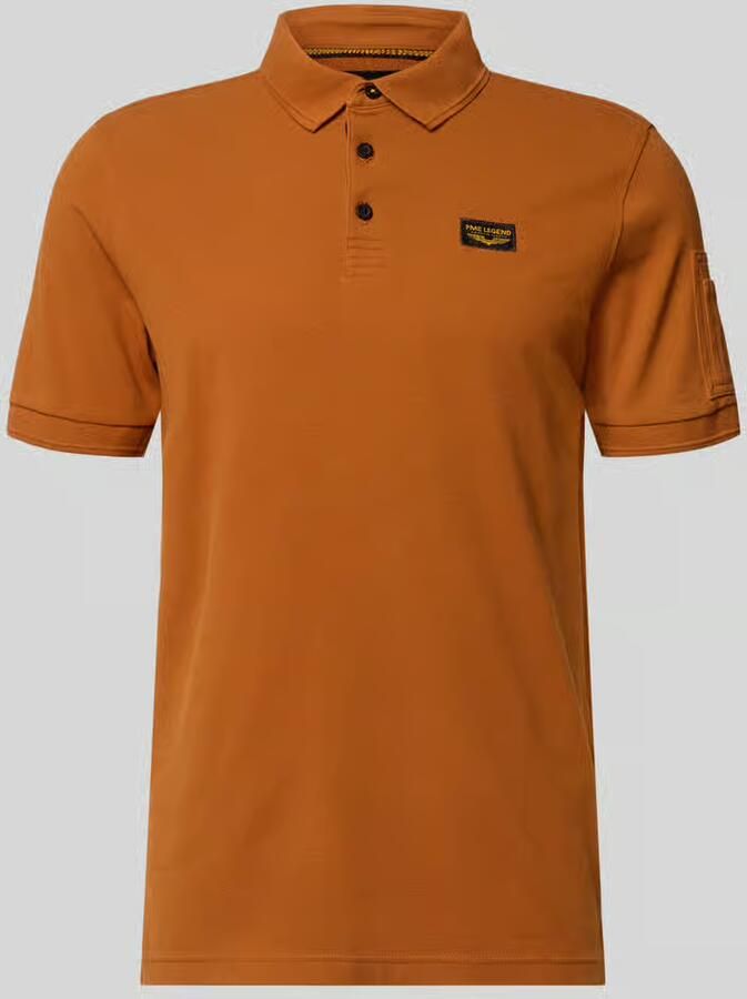 PME Legend slim fit poloshirt met logopatch - Foto 4