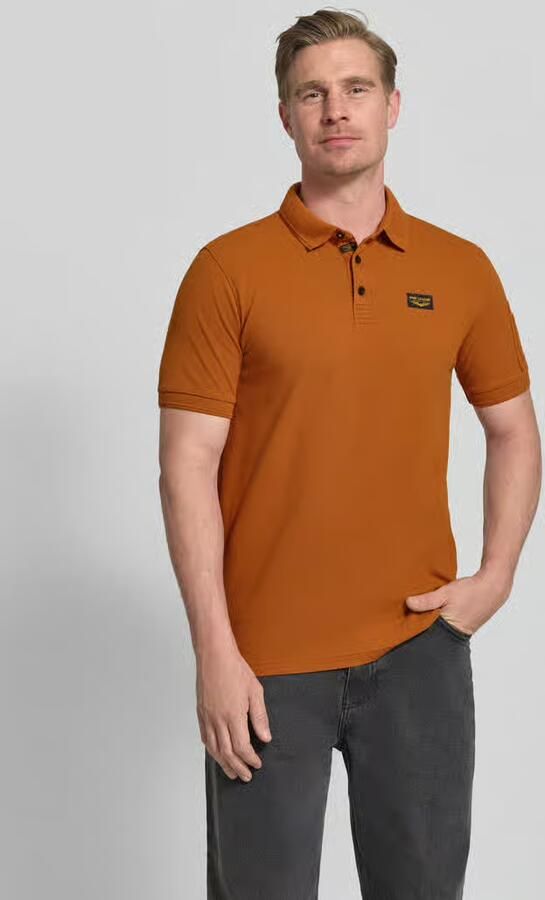 PME Legend slim fit poloshirt met logopatch - Foto 6
