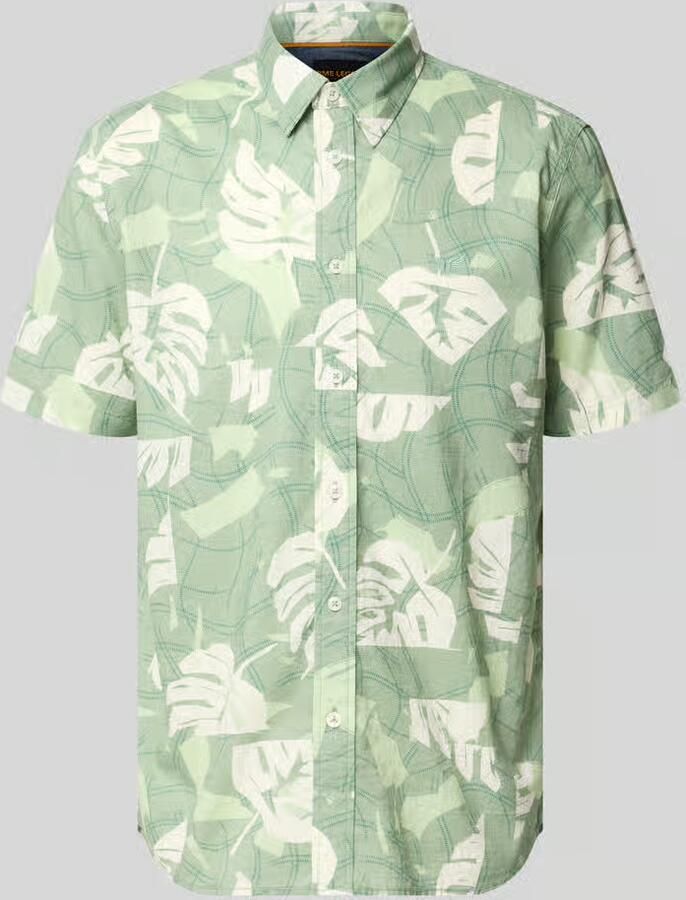 PME Legend slim fit vrijetijdsoverhemd in all-over look met kentkraag - Foto 5
