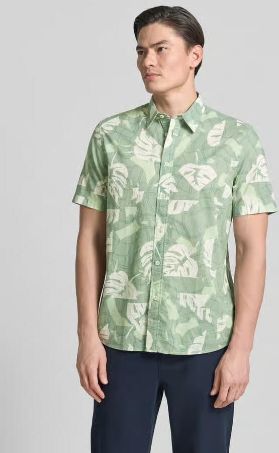 PME Legend slim fit vrijetijdsoverhemd in all-over look met kentkraag - Foto 8