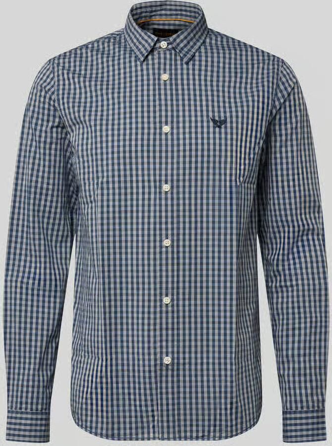 PME Legend Slim fit vrijetijdsoverhemd met kentkraag en labelstitching - Foto 2
