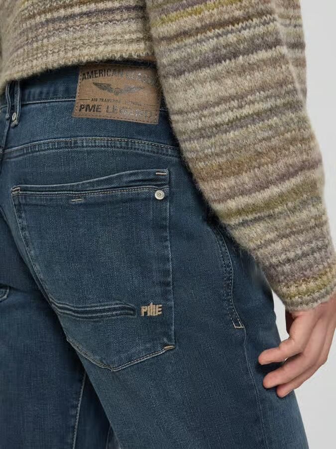PME Legend Straight fit jeans met logostitching model 'Commander' - Foto 8
