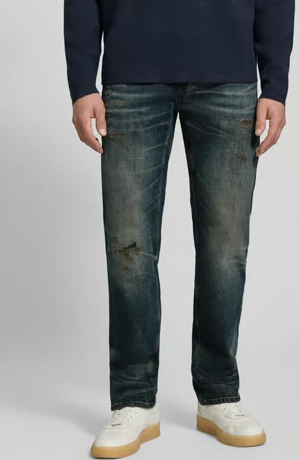PME LEGEND Wingload relaxed fit jeans met destroy- en repair details - Foto 3