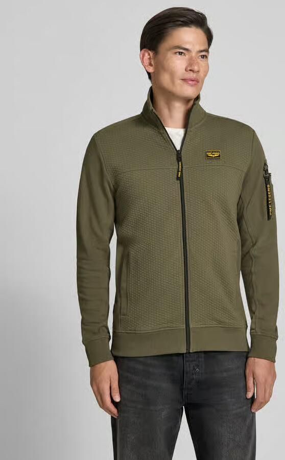 PME LEGEND Sweatshirt met jacquardpatroon en flight pocket - Foto 5